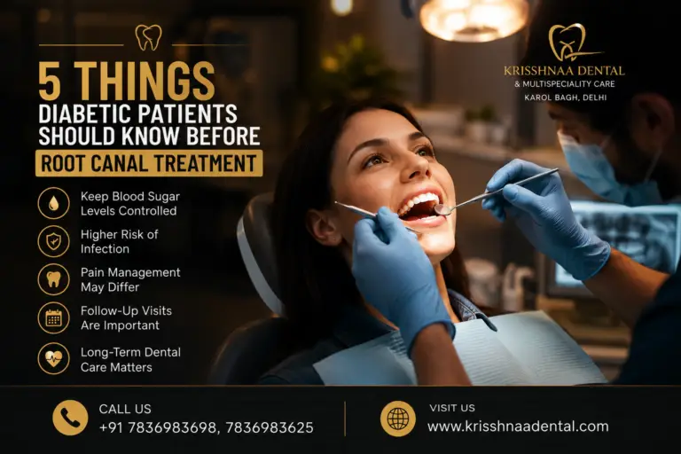 Diabetes & Root Canal? Here’s What You Should Know Before Treatment Safe • Gentle • Infection-Controlled Dental Care For Diabetic Patients at Krisshnaa Dental