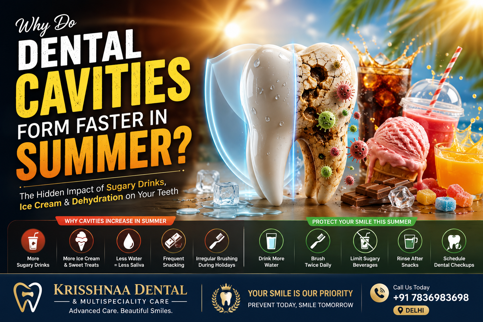 Why Do Dental Cavities Form Faster in Summer?