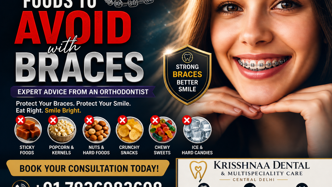 Foods to Avoid with Braces | Orthodontist in Central Delhi